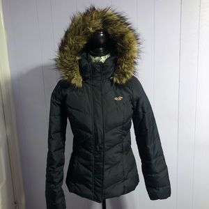 Hollister dark navy blue coat